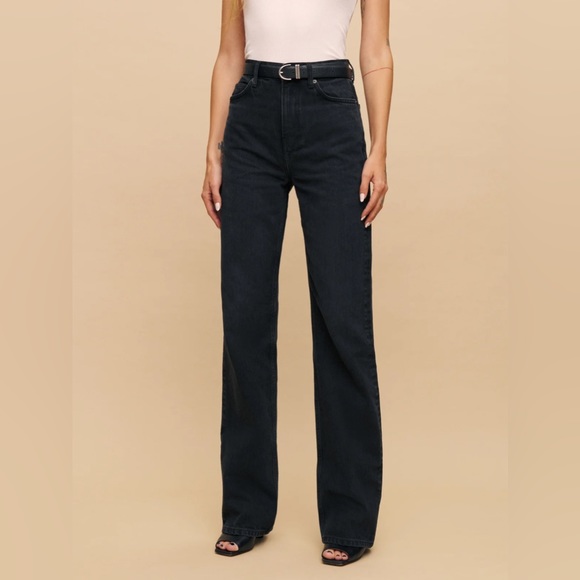 Reformation Wilder High Rise Wide Leg Jeans - Picture 2 of 5